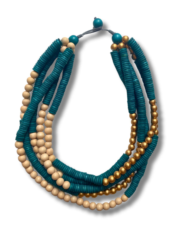 Kazakhstan Metallic necklace