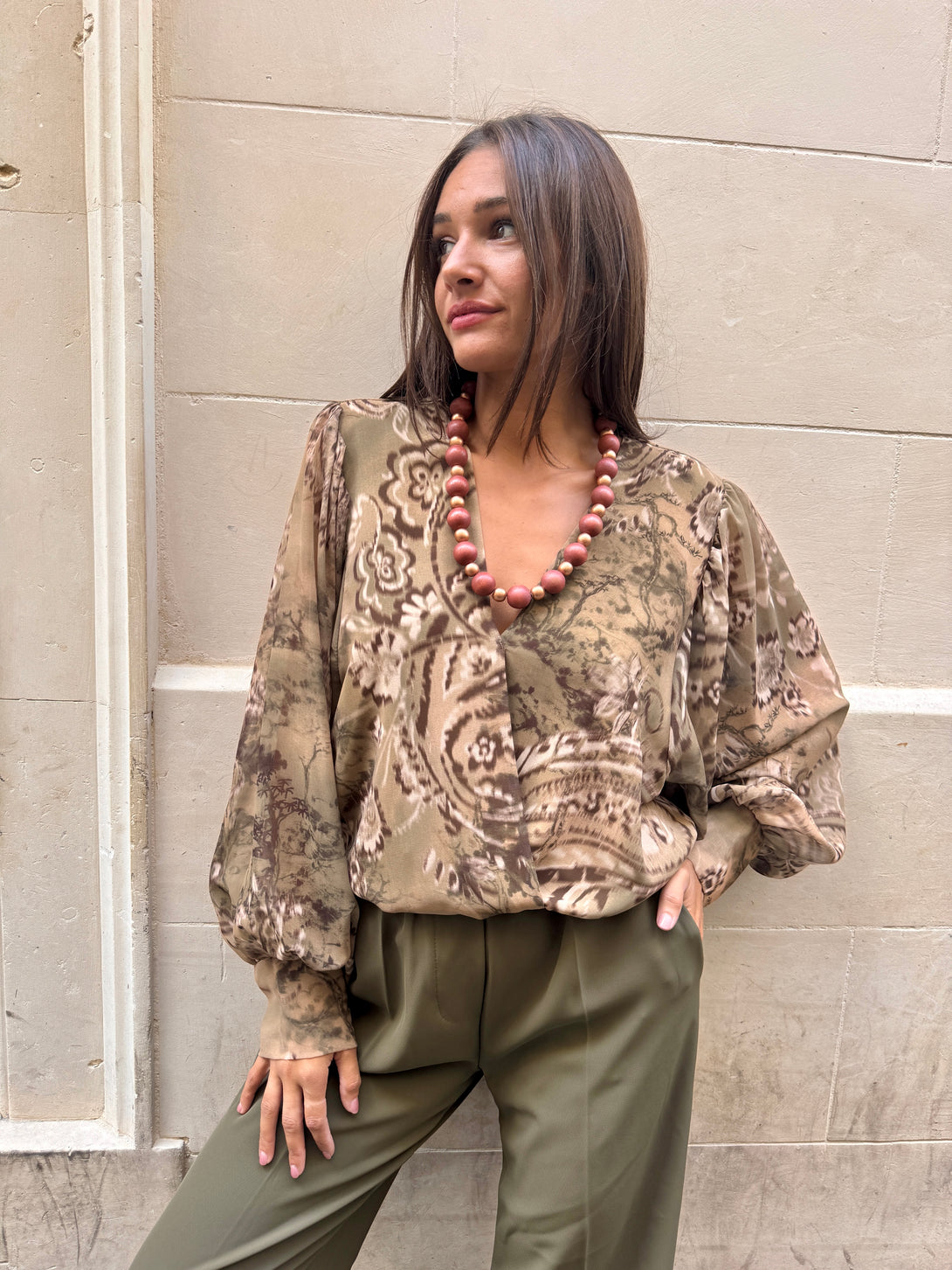 Blusa incrocio fantasia Belle-blusa-Bijondo-Ocra-S-Bijondo