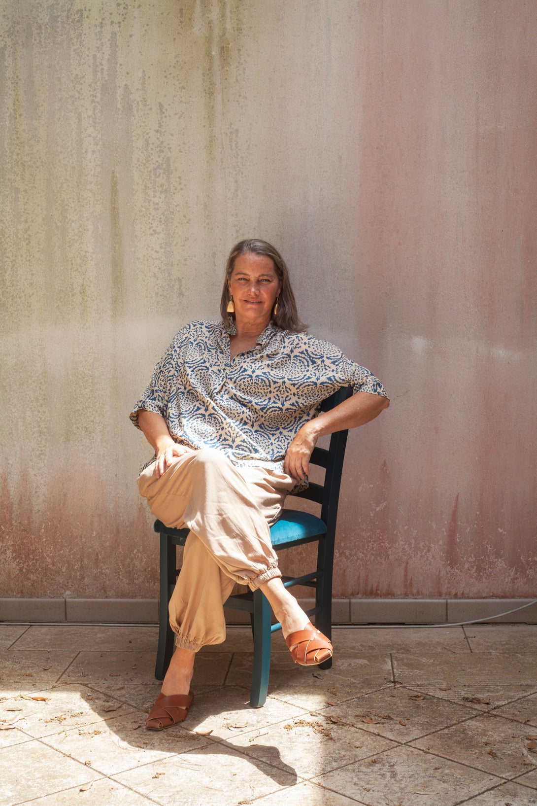 Blusa oversized, leggera Christa-camicia-Bijondo-Bijondo