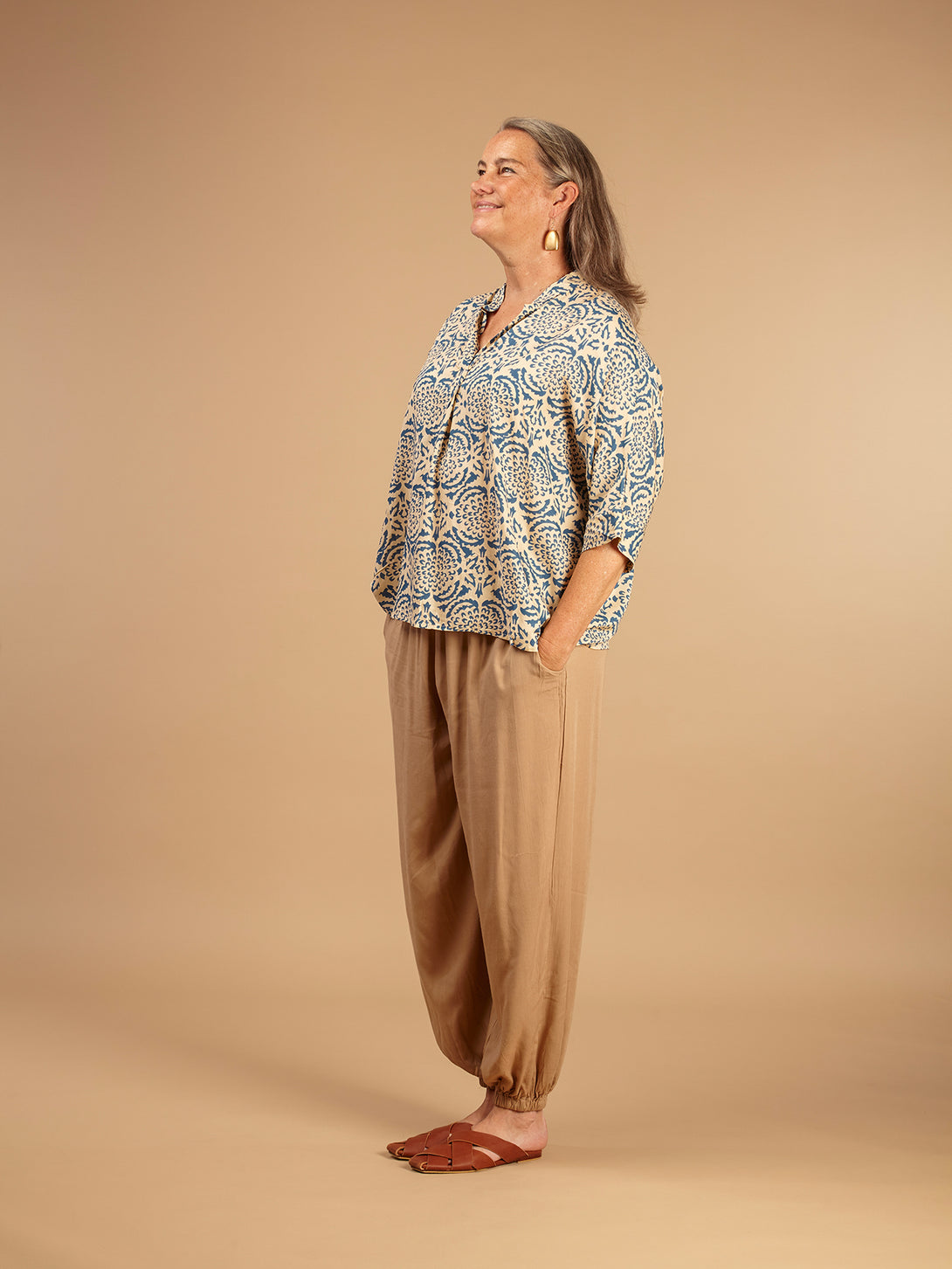 Blusa oversized, leggera Christa-camicia-Bijondo-Bijondo