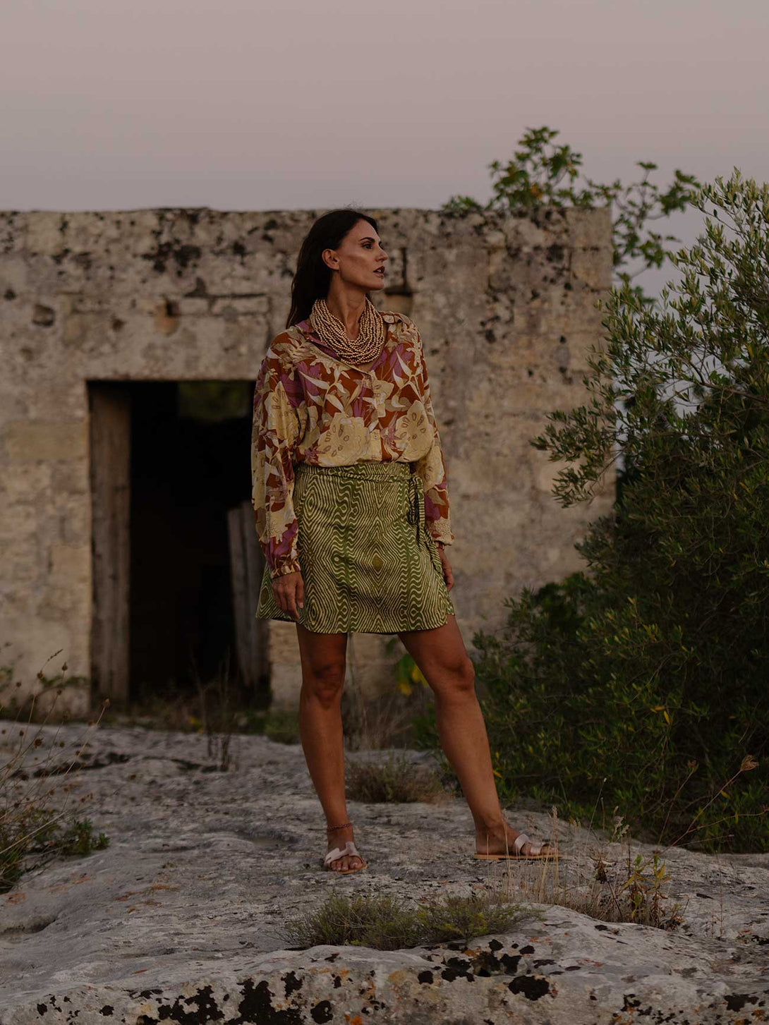 Blusa stampa Boho in Rayon Miri-Top-Bijondo-Bijondo