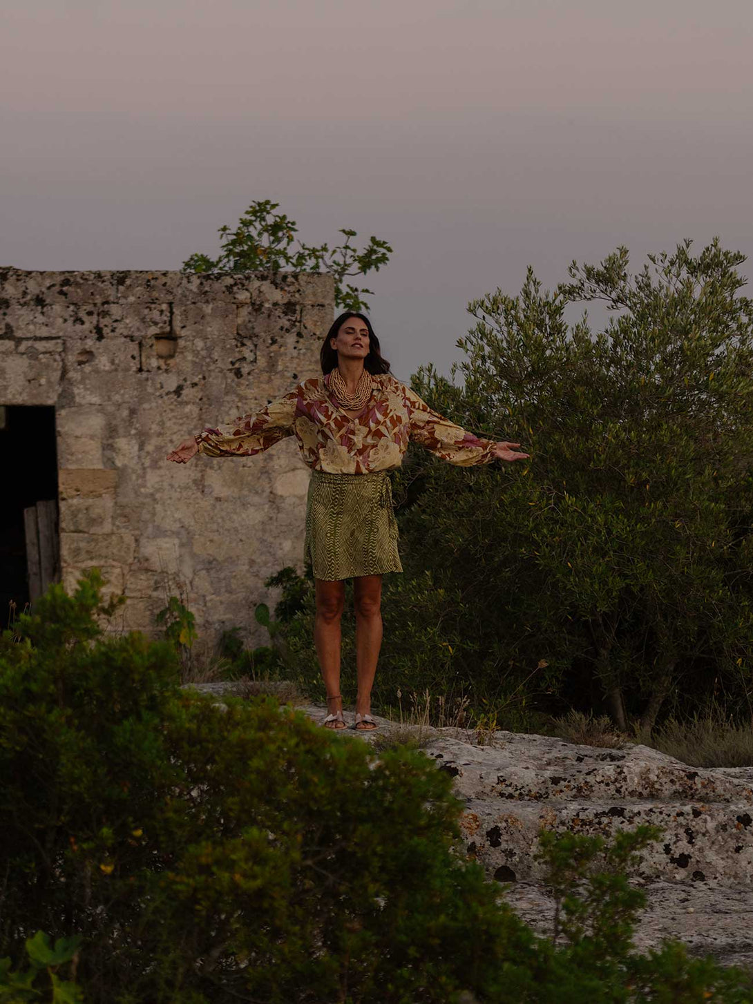 Blusa stampa Boho in Rayon Miri-Top-Bijondo-Bijondo