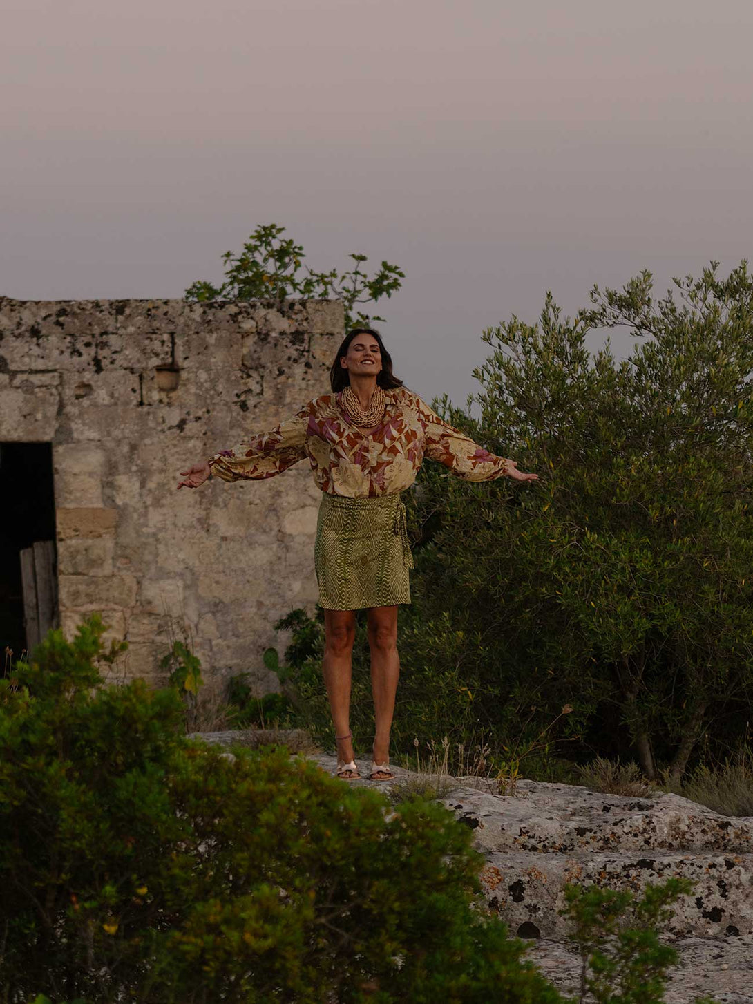 Blusa stampa Boho in Rayon Miri-Top-Bijondo-Bijondo