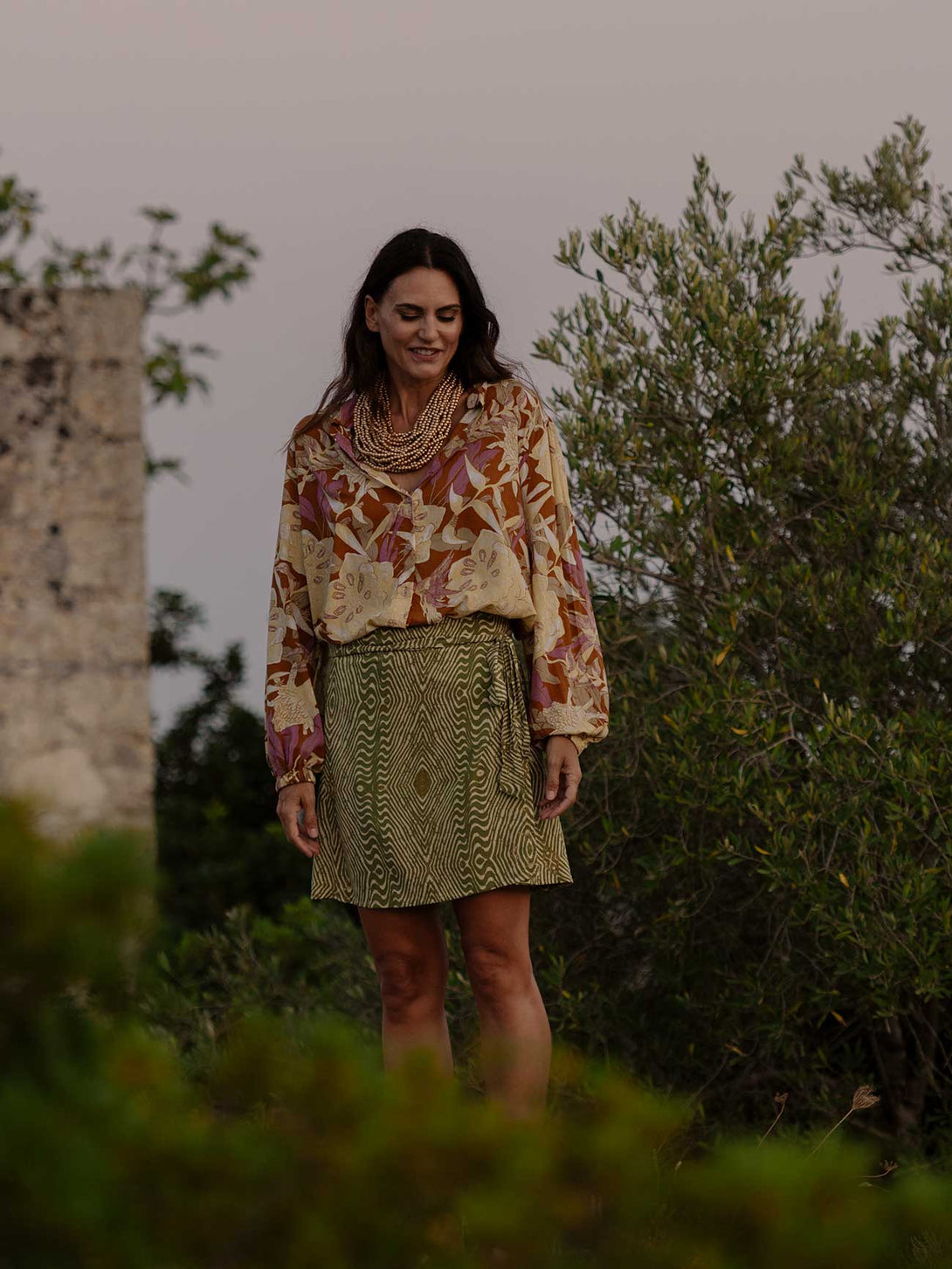 Blusa stampa Boho in Rayon Miri-Top-Bijondo-Bijondo