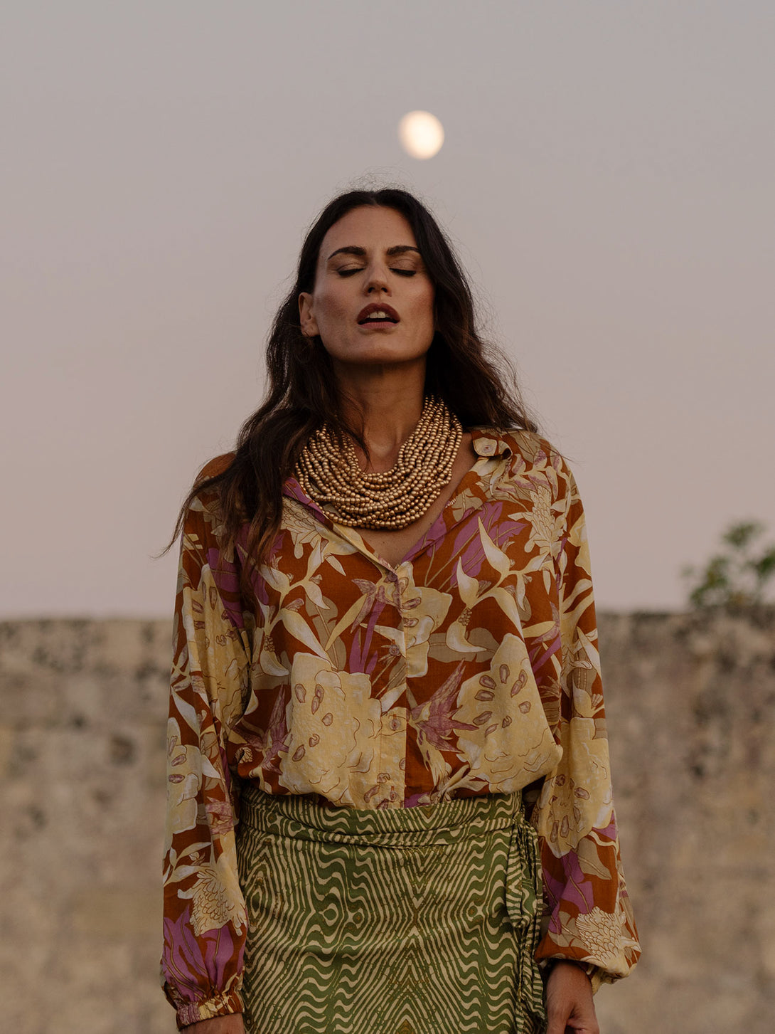 Blusa stampa Boho in Rayon Miri-Top-Bijondo-Bijondo