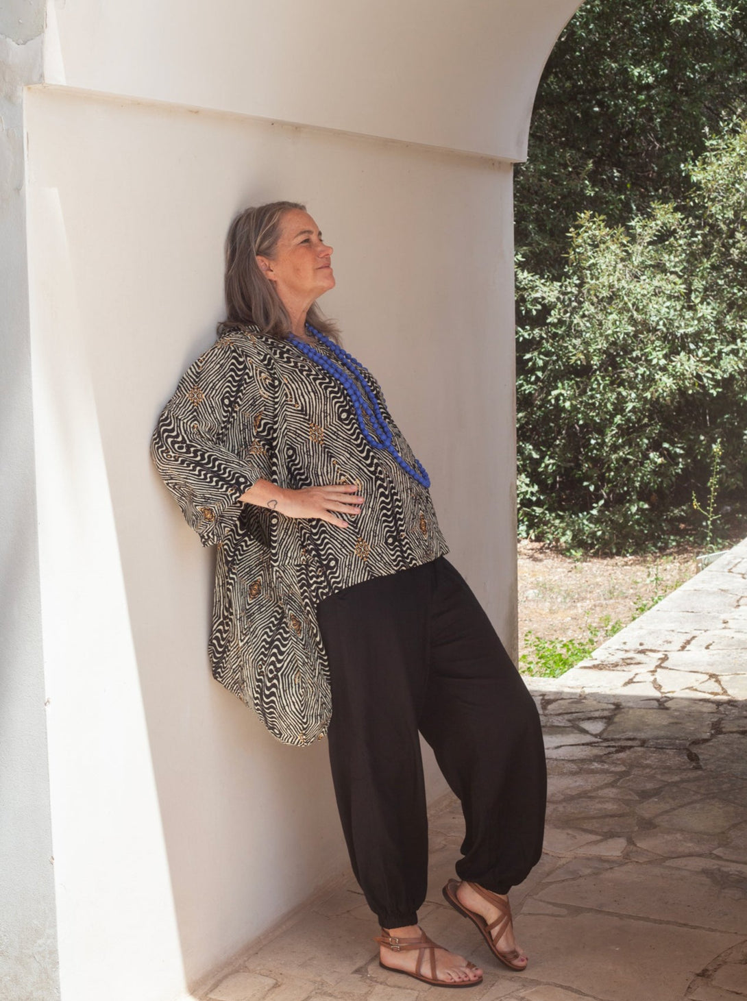 Blusa stampa Boho in Rayon Miri-Top-Bijondo-Bijondo