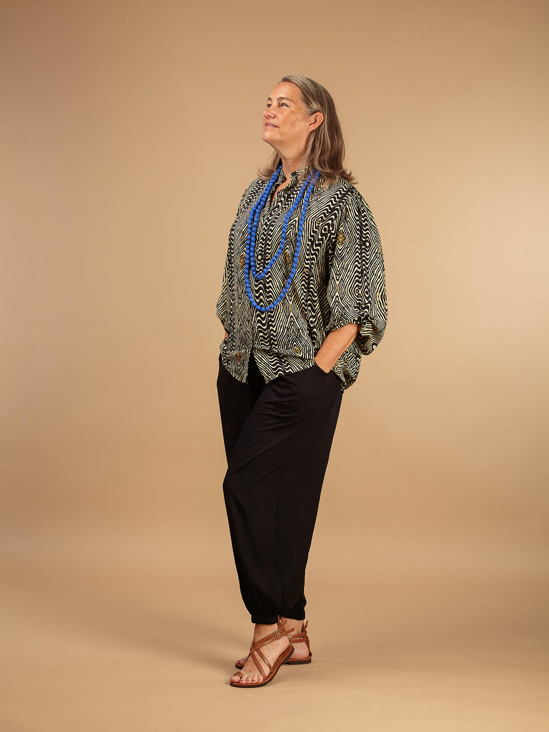 Blusa stampa Boho in Rayon Miri-Top-Bijondo-Bijondo