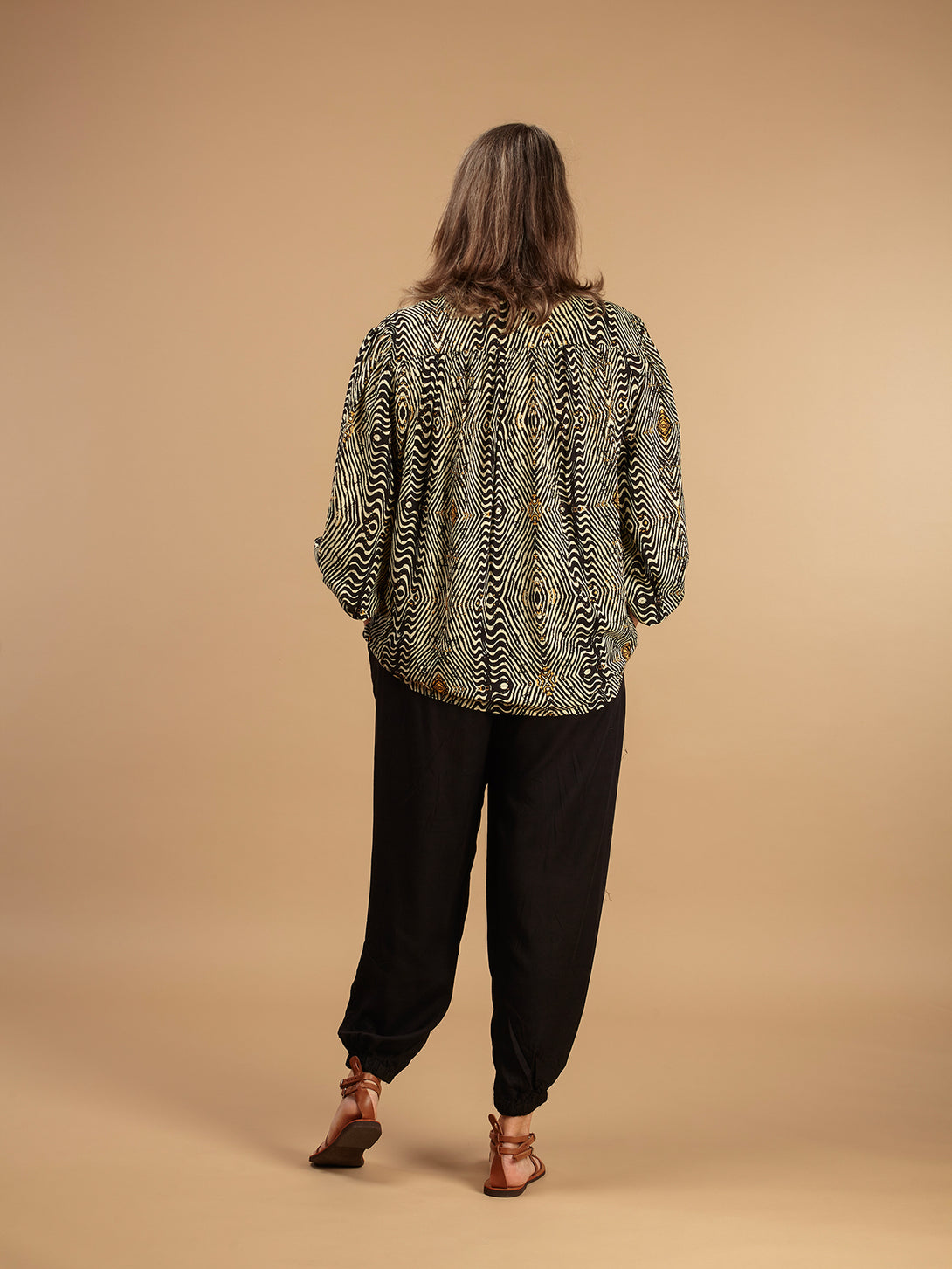 Blusa stampa Boho in Rayon Miri-Top-Bijondo-Bijondo