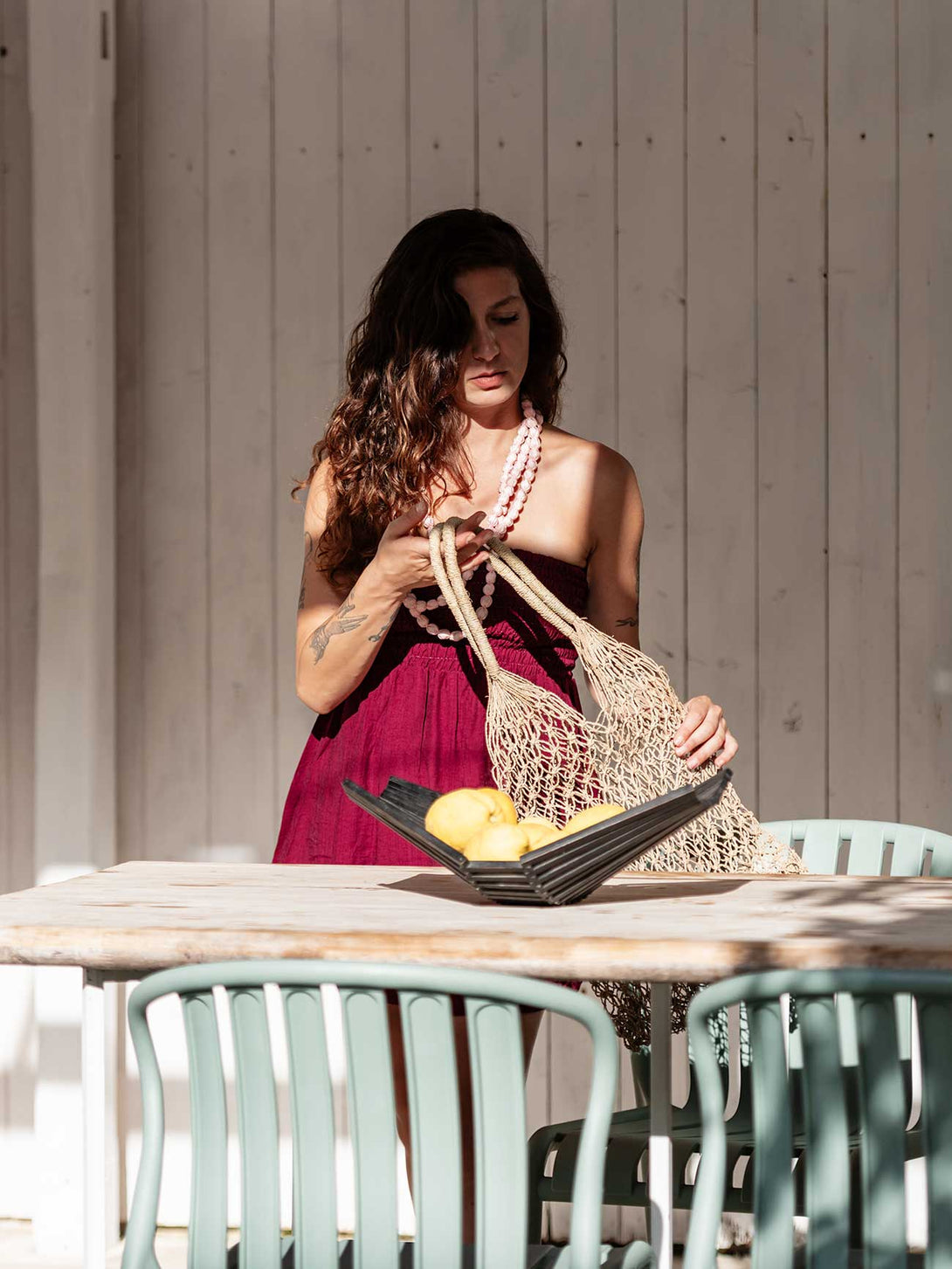 Borsa "Bali" in Rafia Trasparente-borsa-Bijondo-Naturale-Bijondo