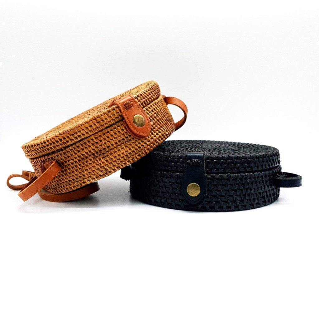 Borsa Rattan - bianco - Bijondo