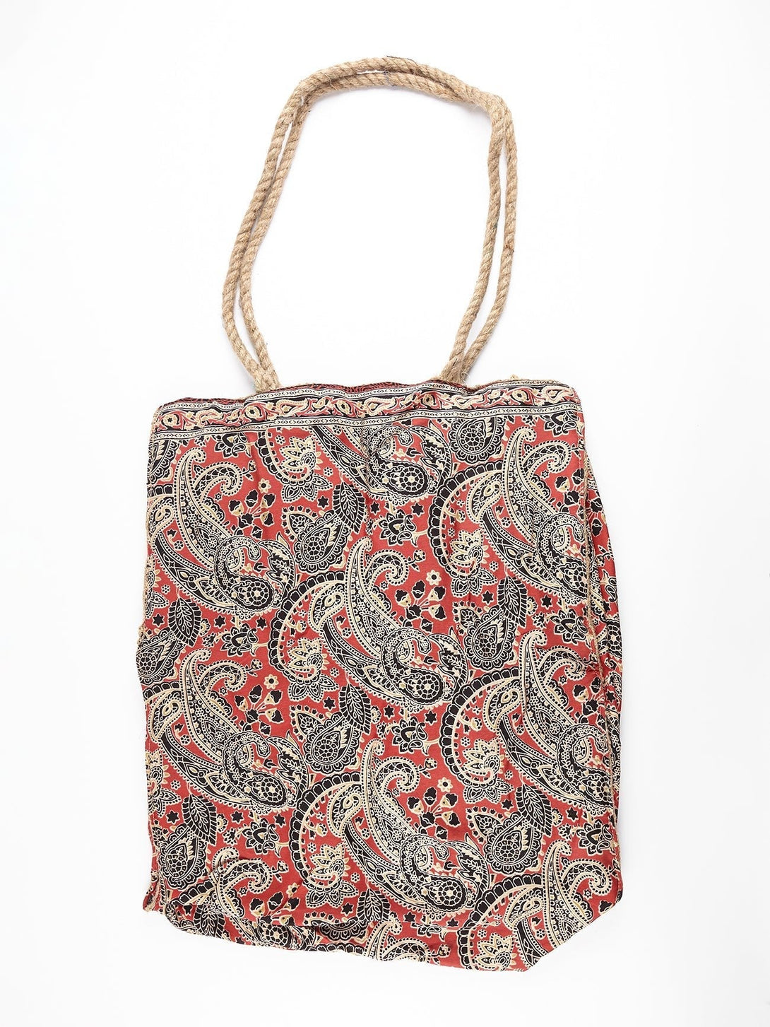 Borsa Seta e Juta - rosso - Bijondo