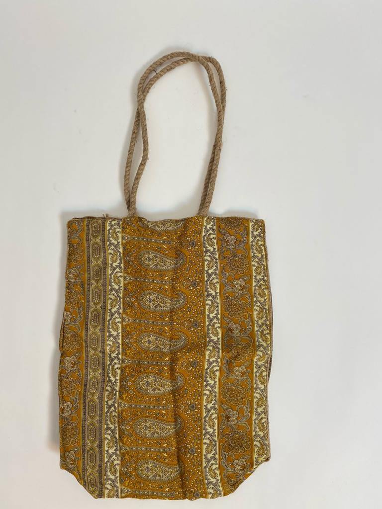 Borsa Seta e Juta - giallo - Bijondo