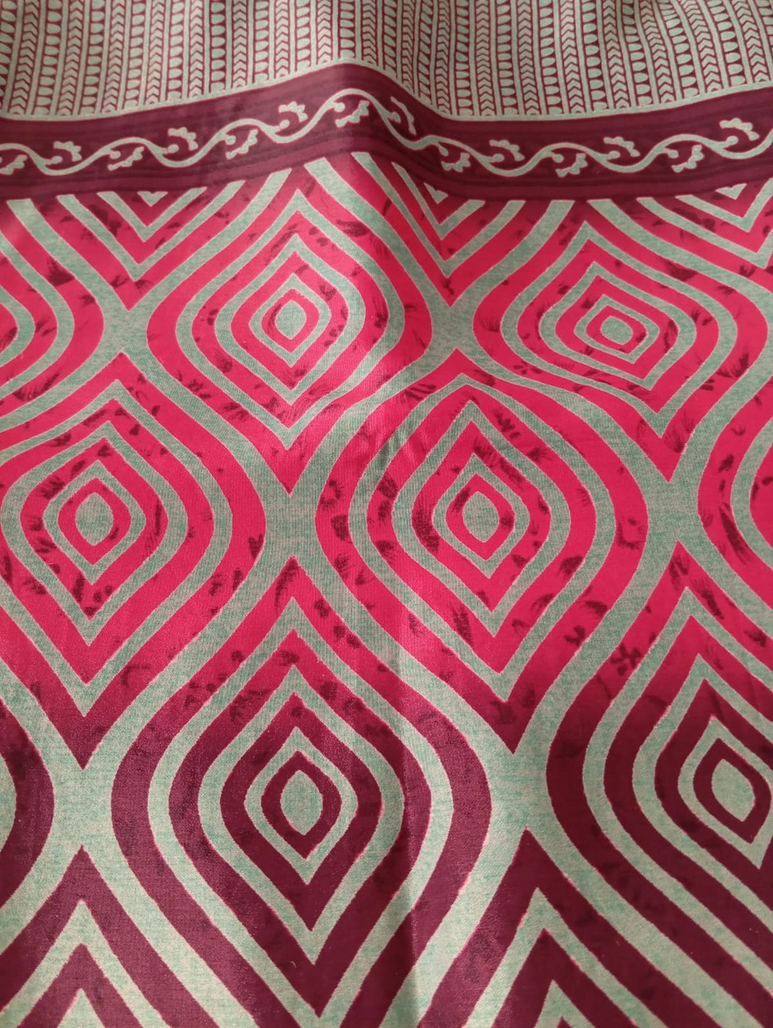 Borsa Seta e Juta-rosso-Bijondo