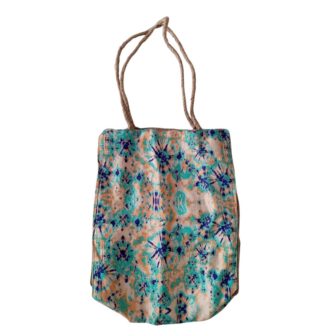 Borsa Seta e Juta-giallo-Bijondo