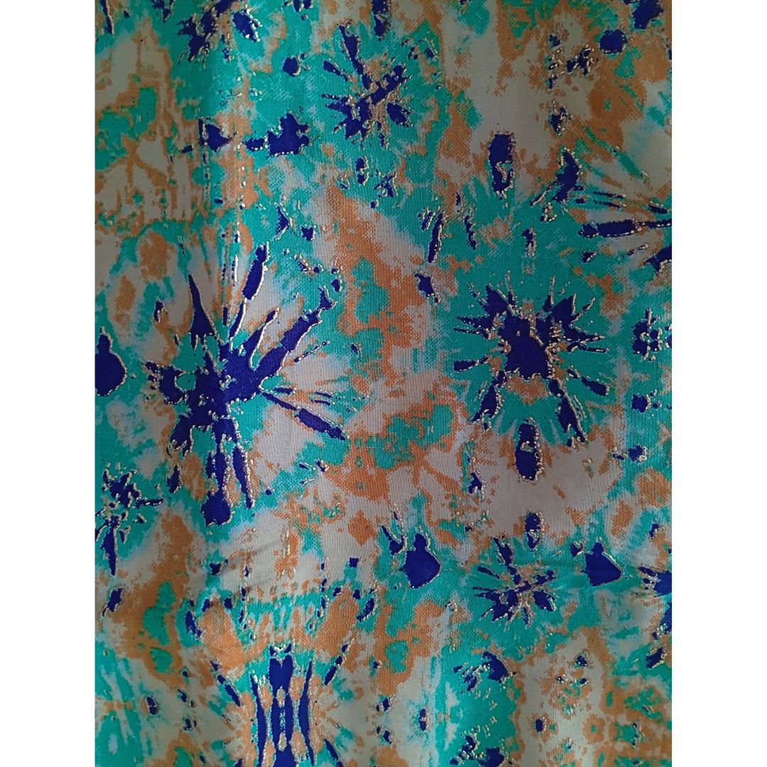 Borsa Seta e Juta-blu-Bijondo