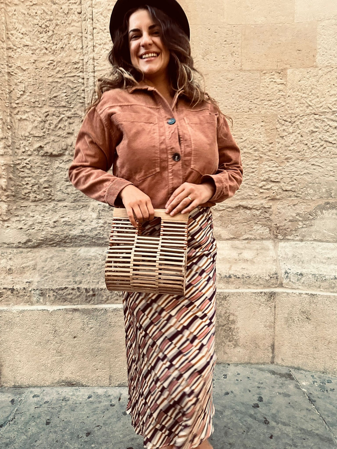 Borsa a mano bamboo Yuki-naturale-Bijondo