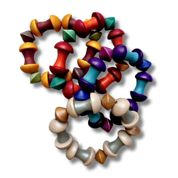 Bracciale Arlo legno-bracciale-Bijondo-Arancione-Bijondo