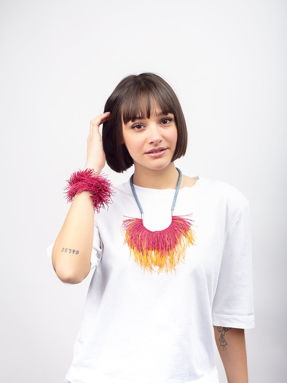 Bracciale Boho Notre Dame - rosso - Bijondo