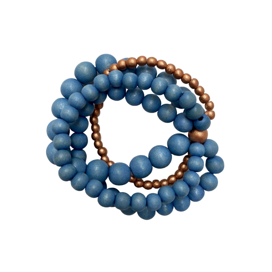 Bracciale Brasile Metallic-blu cielo-Bijondo