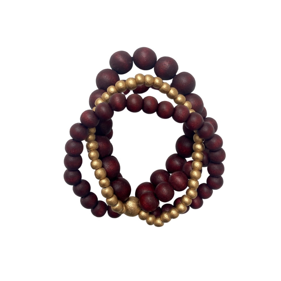 Bracciale Brasile Metallic-bordeaux-Bijondo