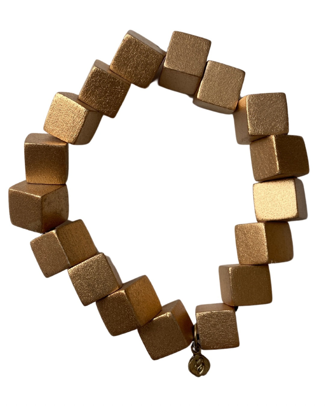 Bracciale Gibilterra legno metallic-oro-Bijondo