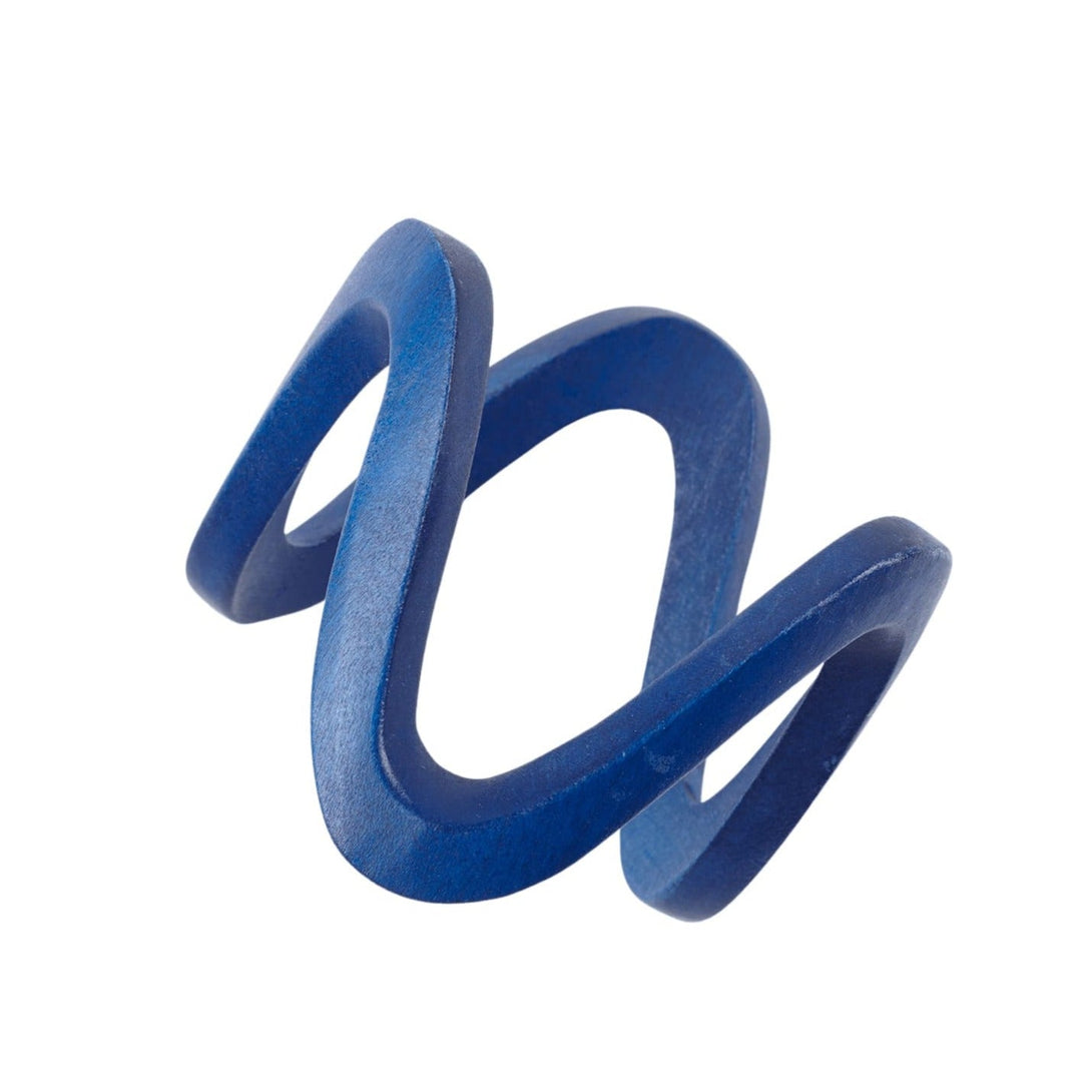 Bracciale Legno design Nilo - blu - Bijondo