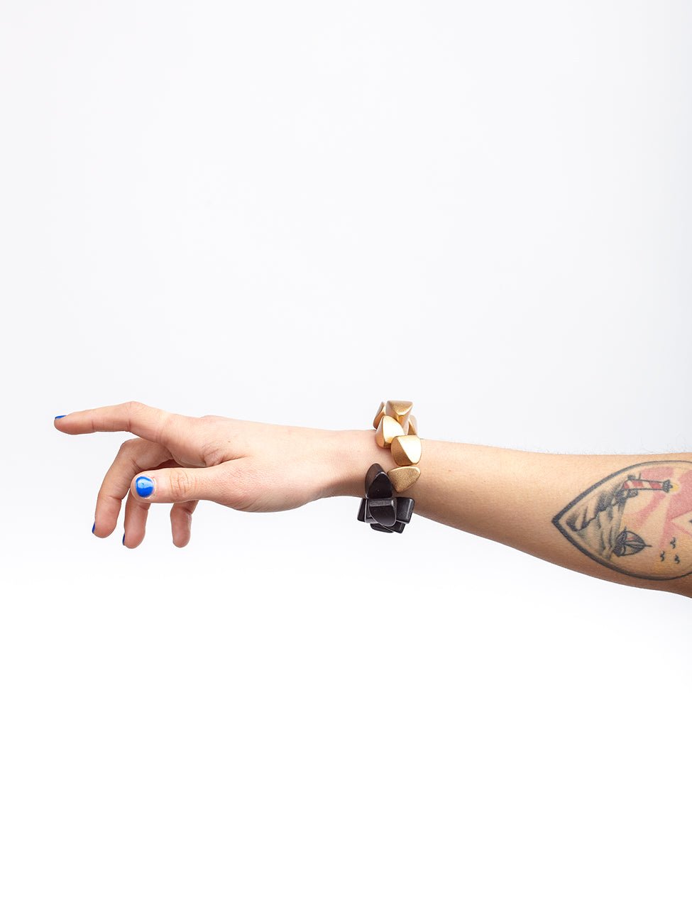 Bracciale Legno elasticizzato Argentina Metallic - oro - Bijondo