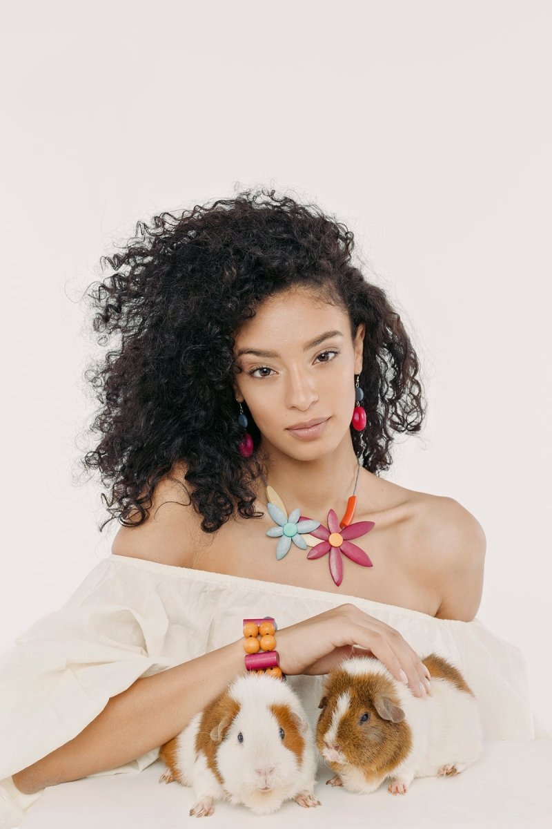 Bracciale Legno elasticizzato Chichén Itzá - nero - Bijondo