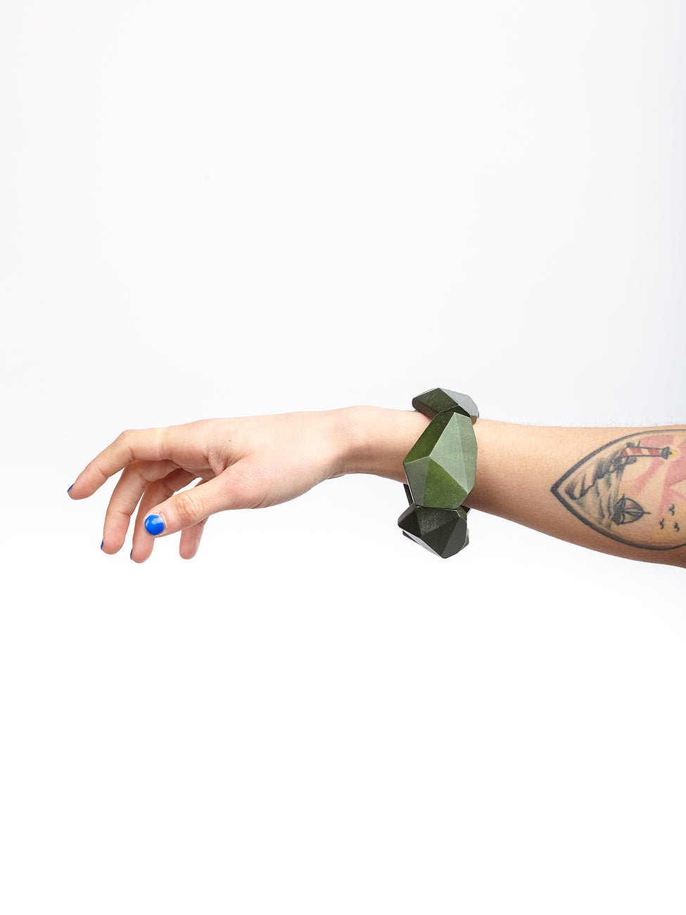 Bracciale Legno elasticizzato Diamond - viola - Bijondo