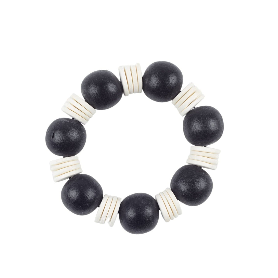 Bracciale Legno elasticizzato Gullfoss - nero - Bijondo