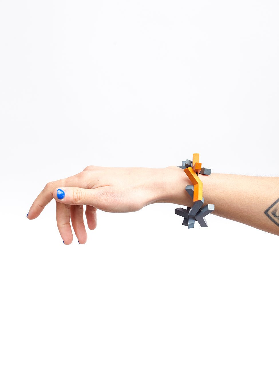 Bracciale Legno elasticizzato Olivia - giallo narciso - Bijondo