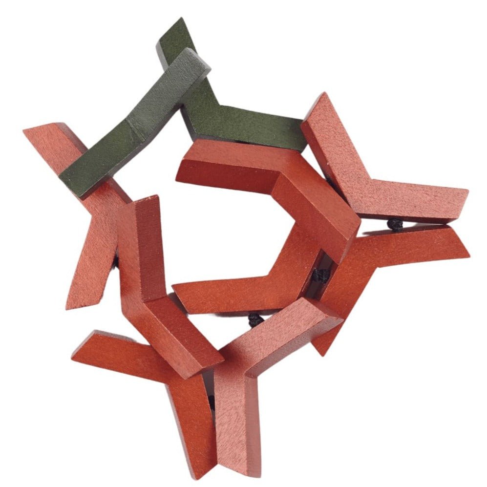 Bracciale Legno elasticizzato Olivia - verde oliva - Bijondo