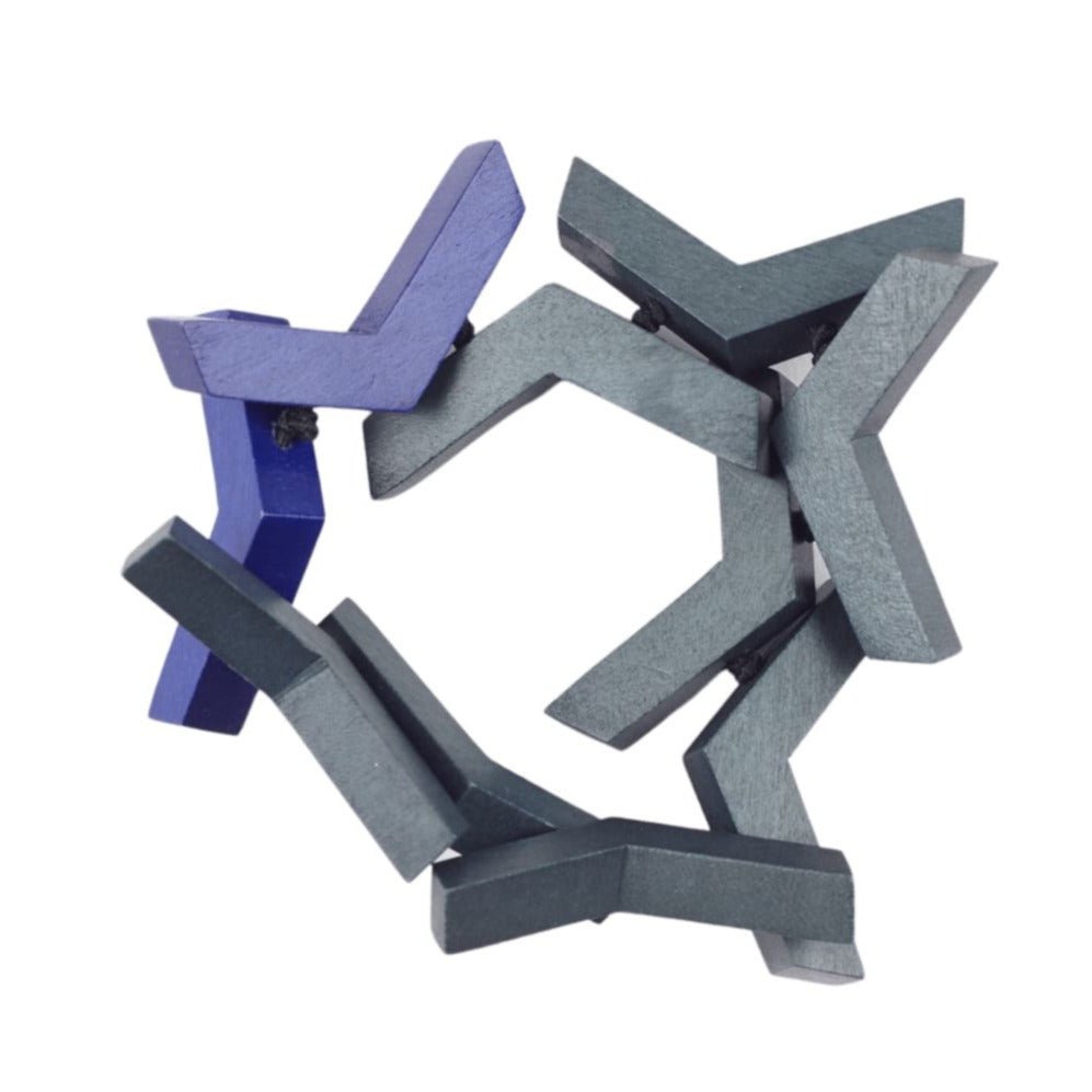 Bracciale Legno elasticizzato Olivia - viola - Bijondo