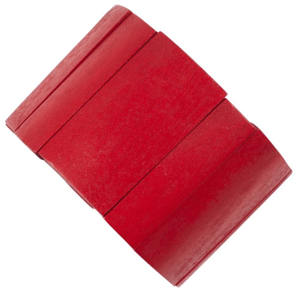 Bracciale Legno grande elasticizzato Esfahan - rosso - Bijondo