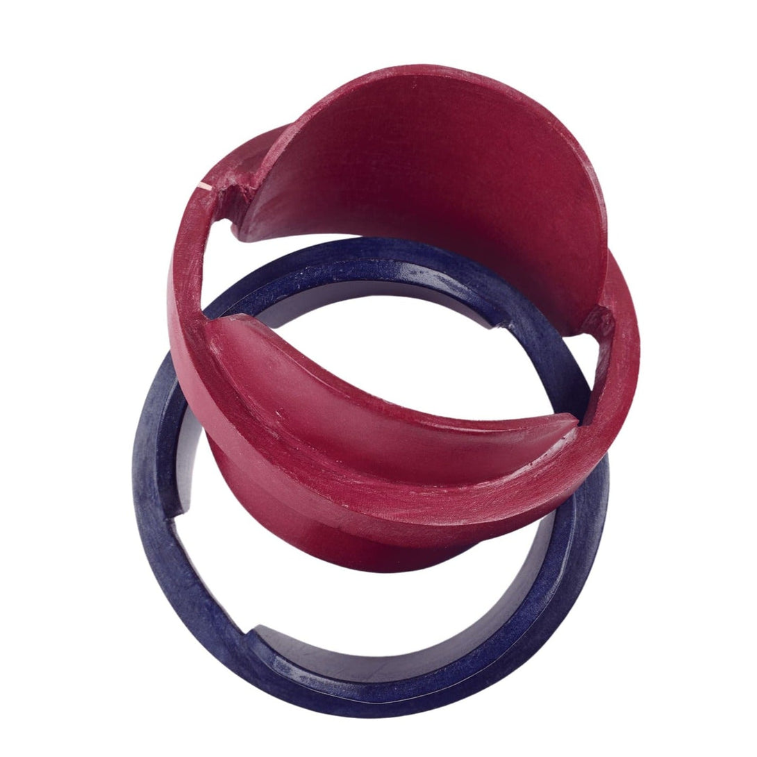 Bracciale Legno grande rigido Tamigi - fucsia - Bijondo