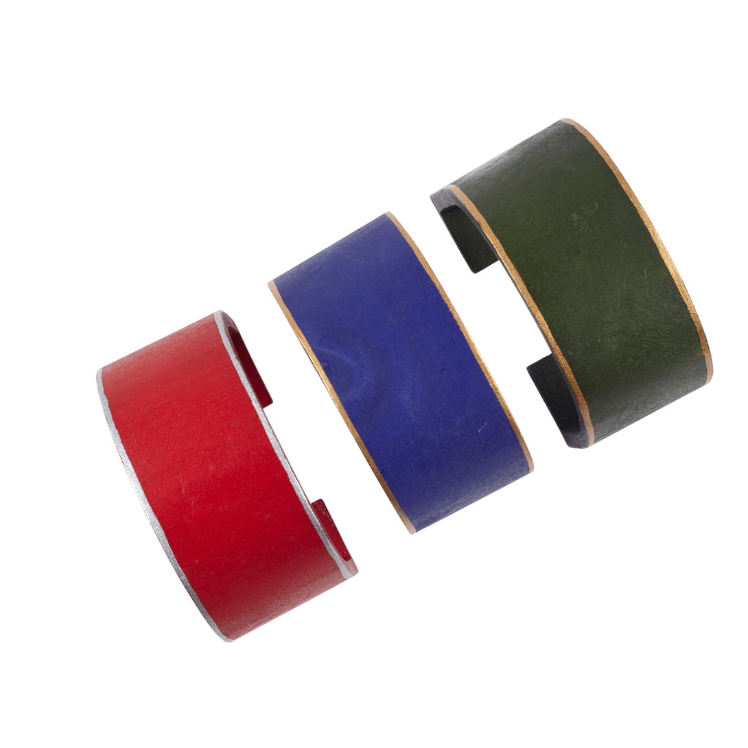 Bracciale Legno rigido design Taj Mahal - verde - Bijondo