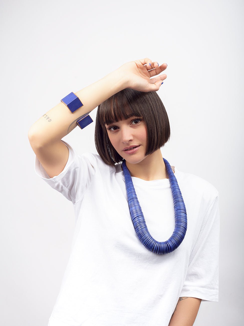 Bracciale Legno rigido design Taj Mahal - verde - Bijondo