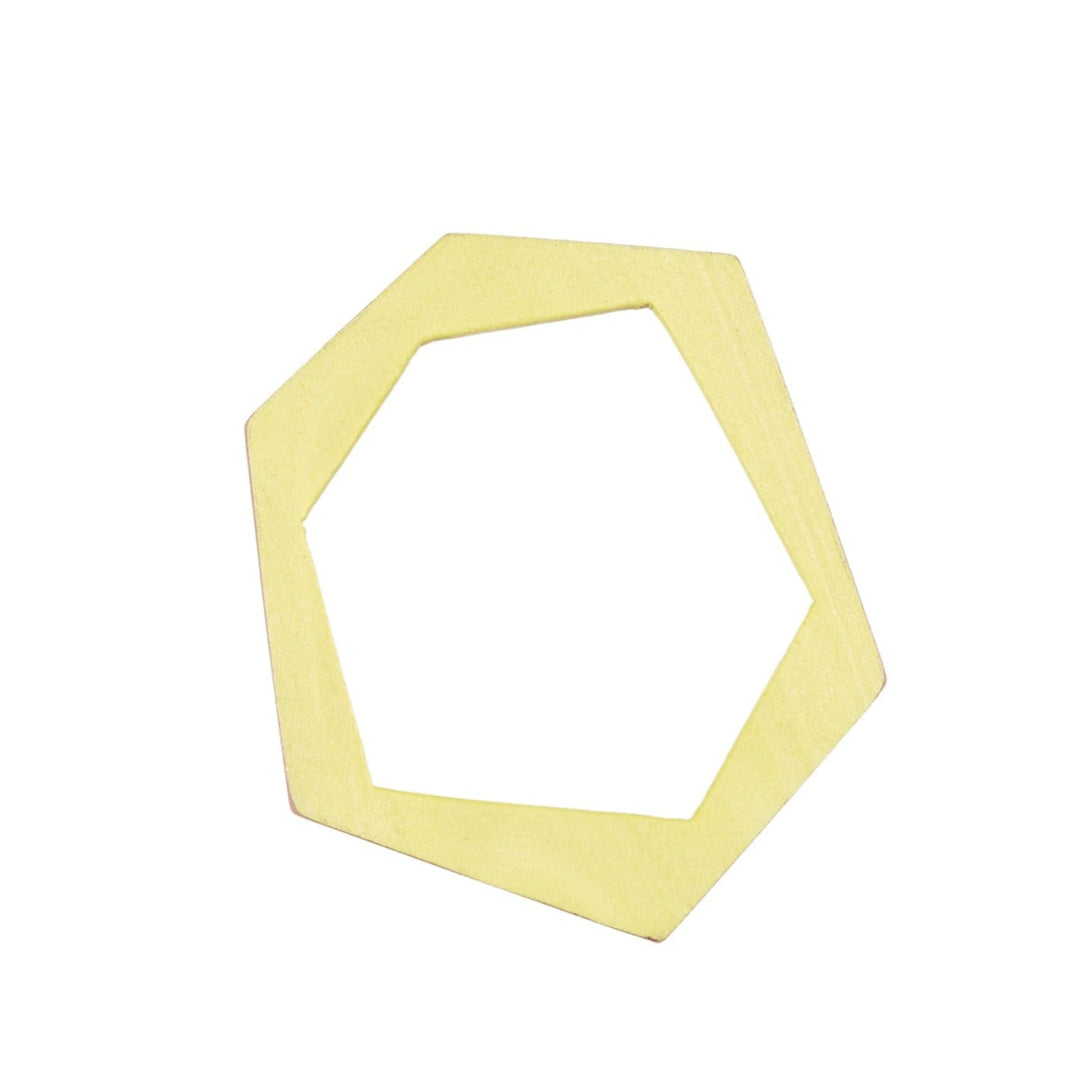 Bracciale Legno rigido minimal Alhambra - giallo - Bijondo