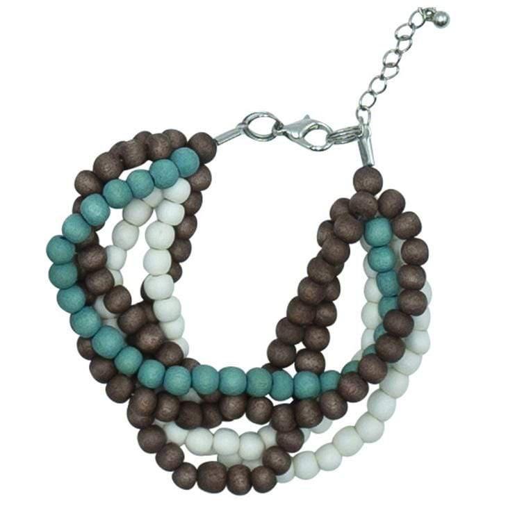 Bracciale Mali legno - caramello - Bijondo