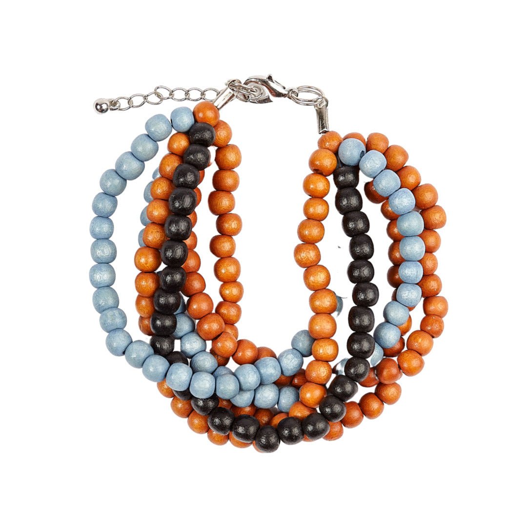 Bracciale Mali legno - caramello - Bijondo