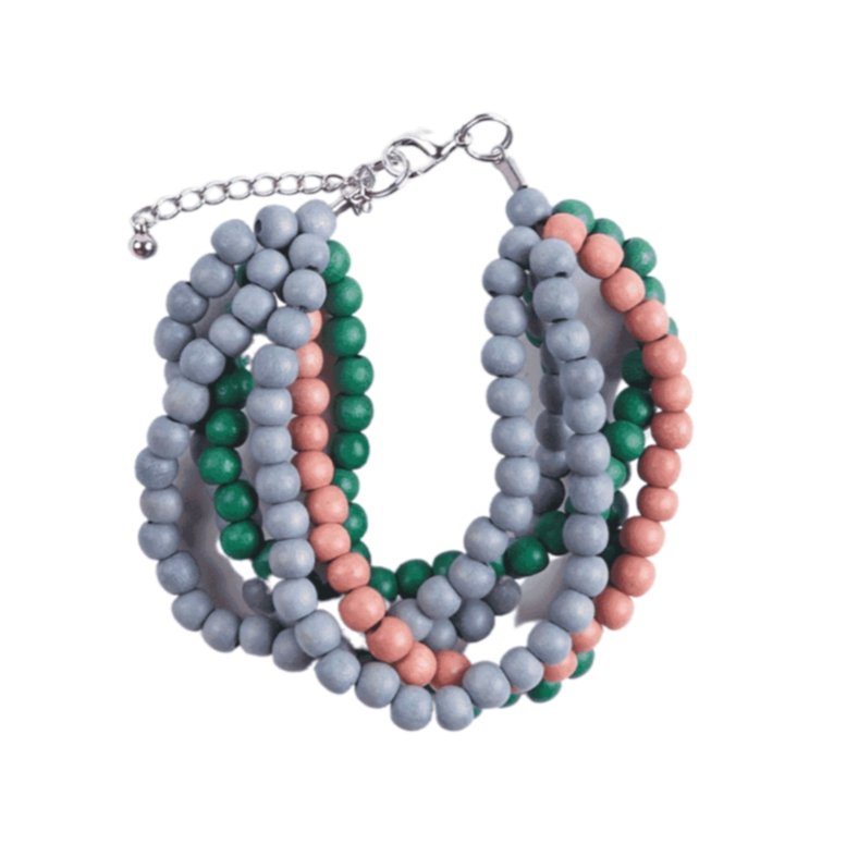 Bracciale Mali legno - verde - Bijondo