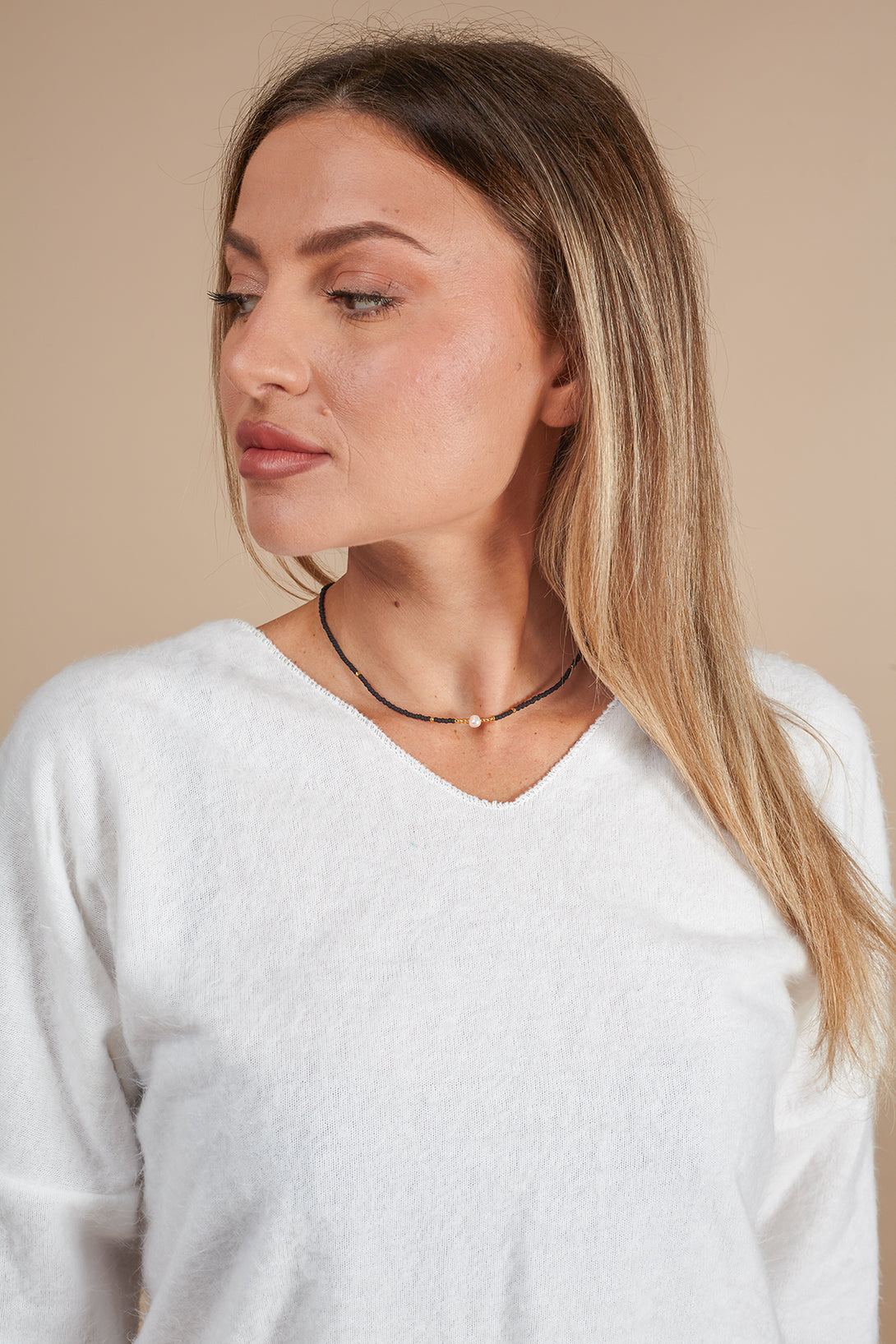 Bracciale Pearl con perline di vetro-bracciale-Bijondo-Bijondo