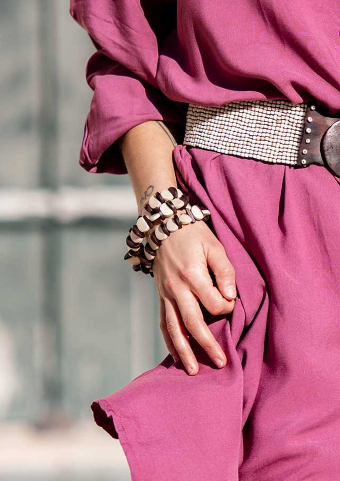 Bracciale Roma legno-Bijondo-beige-Bijondo