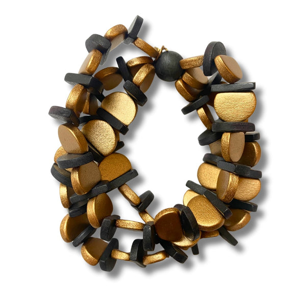 Bracciale Roma legno metallic-bracciale-Bijondo-oro-Bijondo
