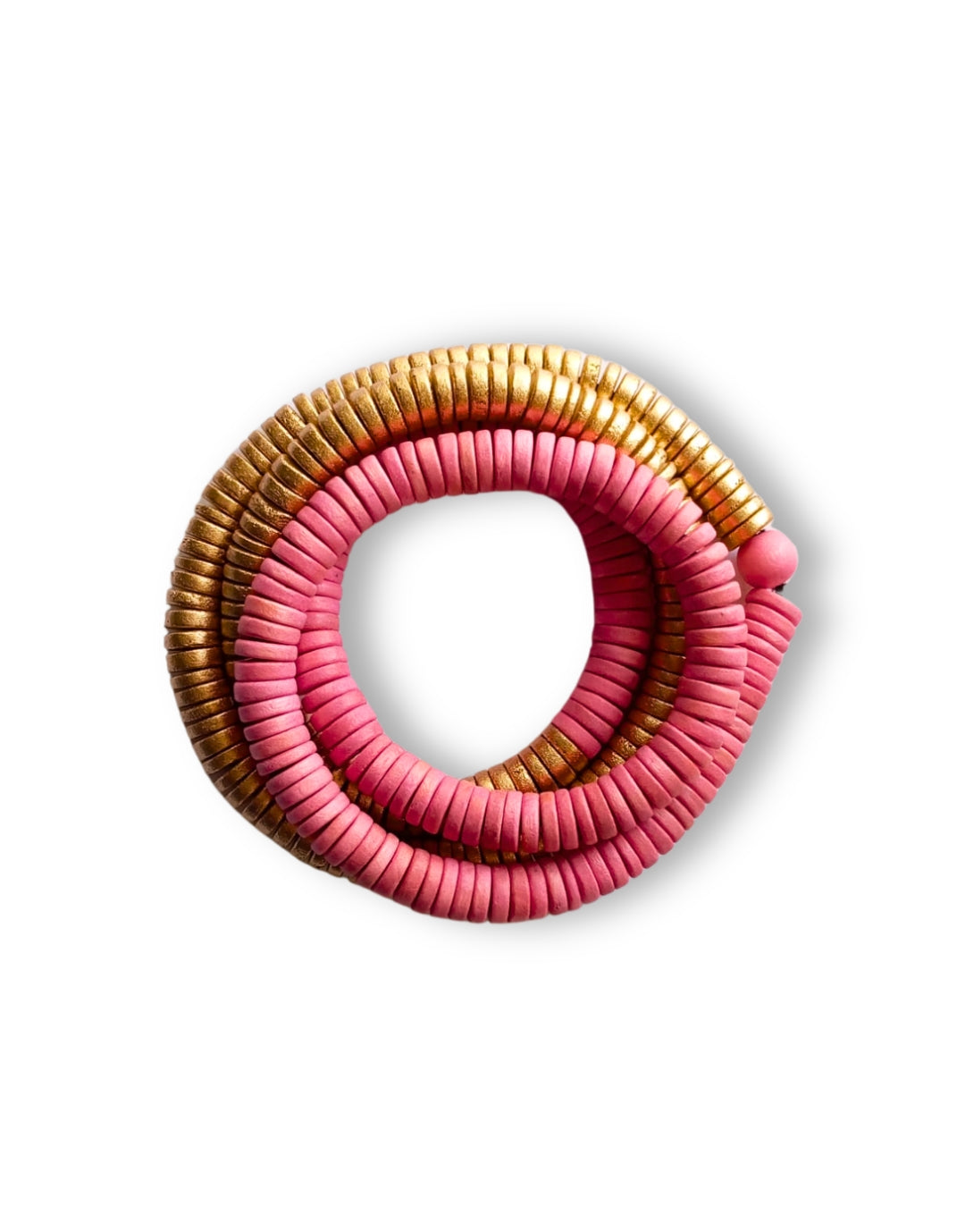 Bracciale Rory legno elastico metallic mix-bracciale-EW-rosa-Bijondo