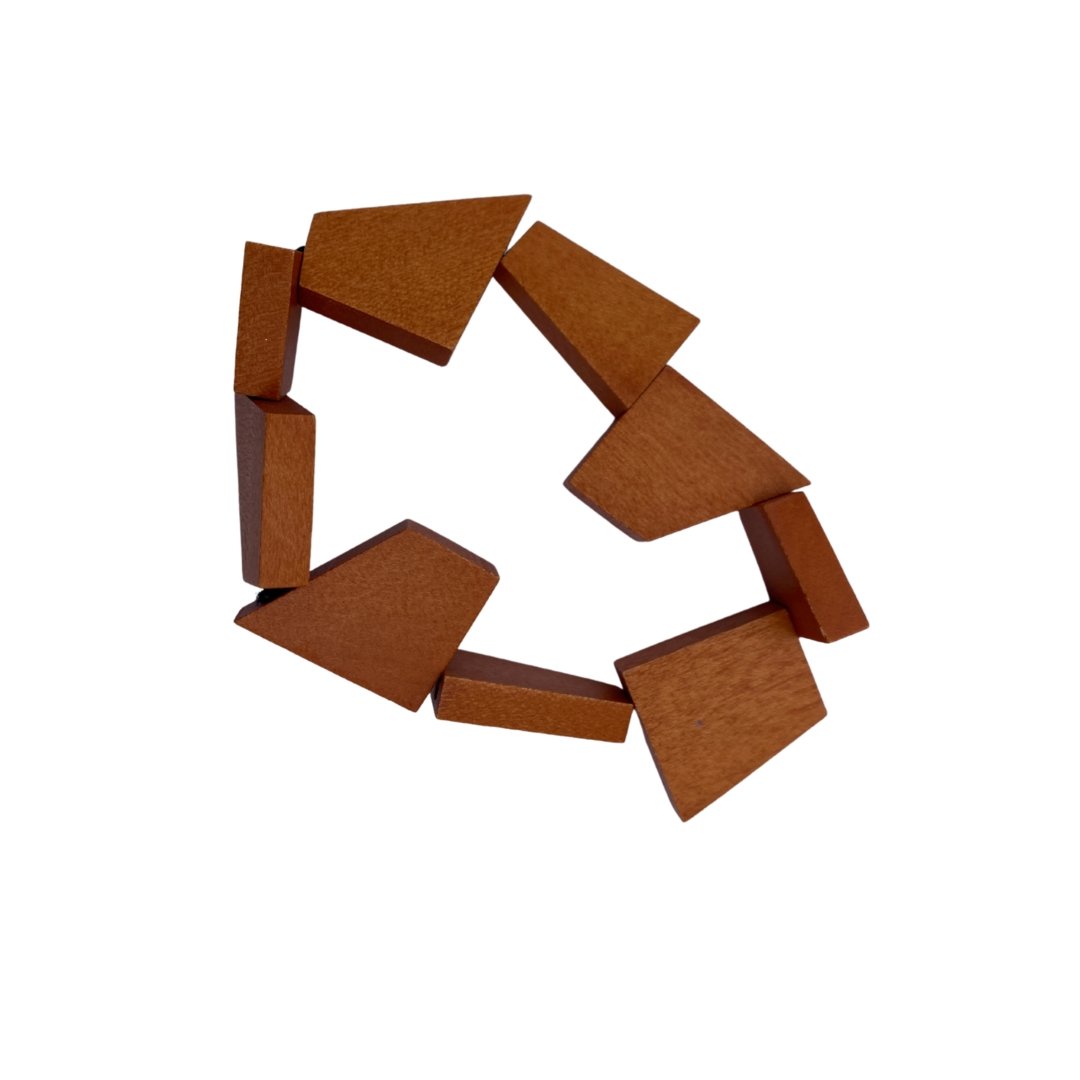 Bracciale legno Andersonville - ocra - Bijondo