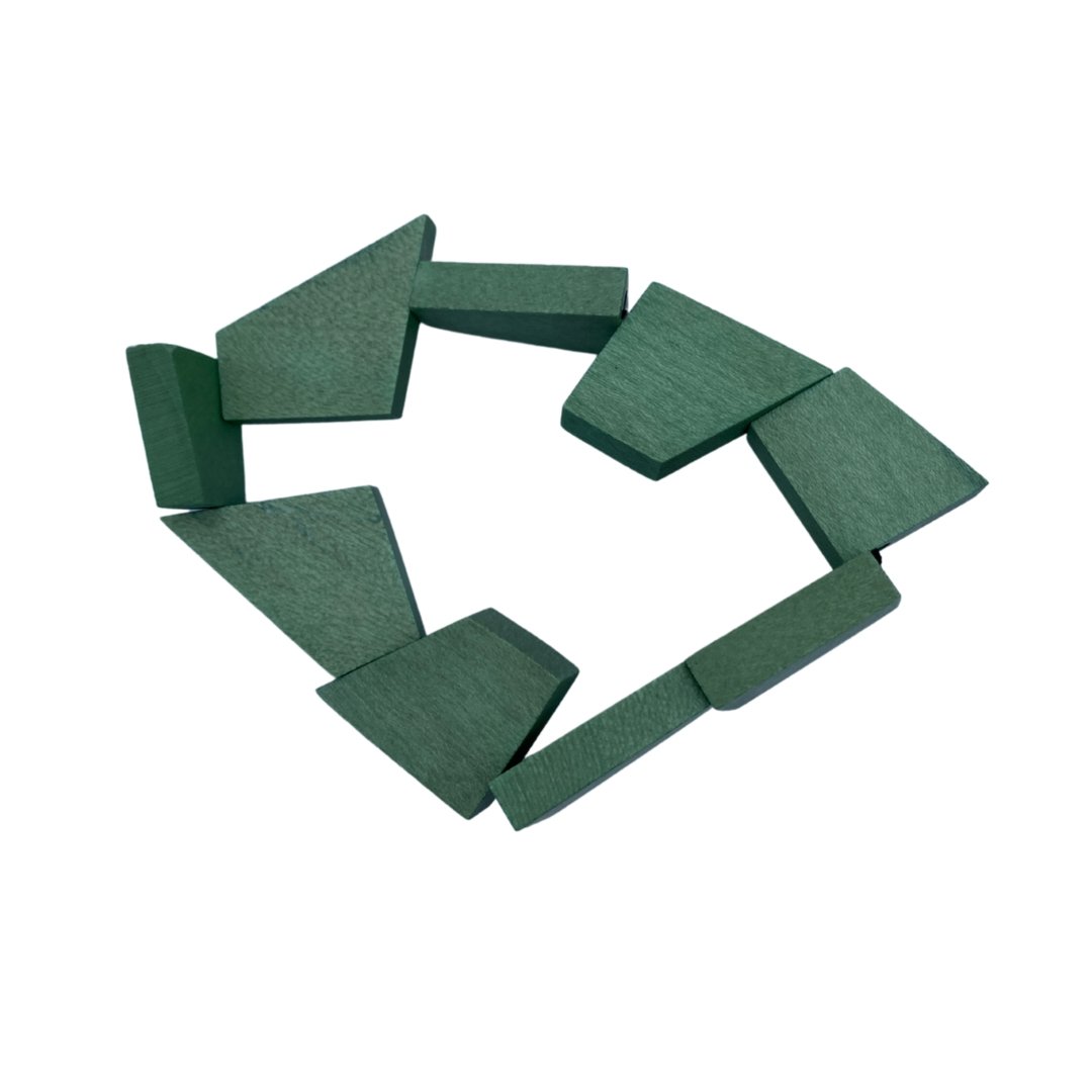 Bracciale legno Andersonville - verde - Bijondo