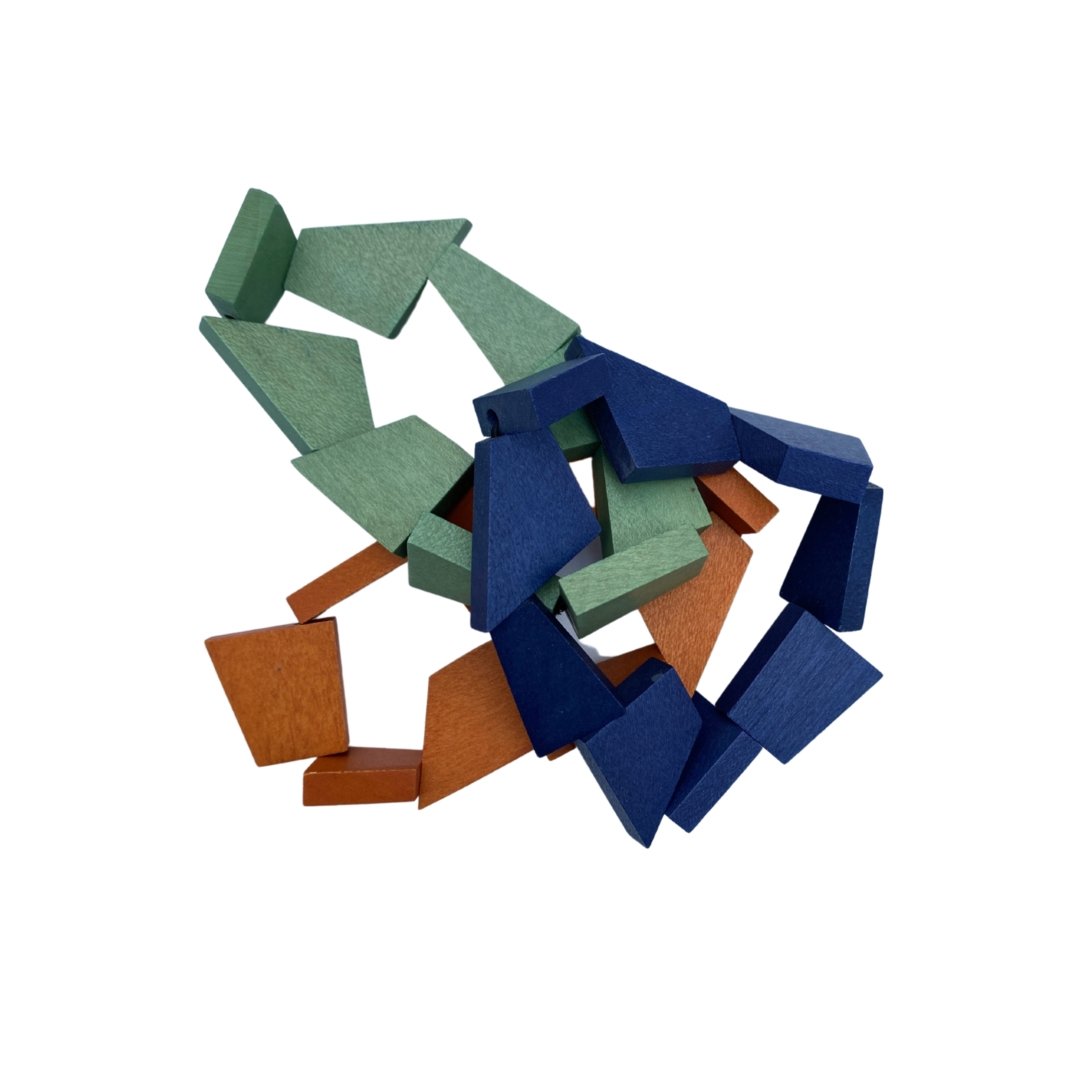 Bracciale legno Andersonville - blu - Bijondo