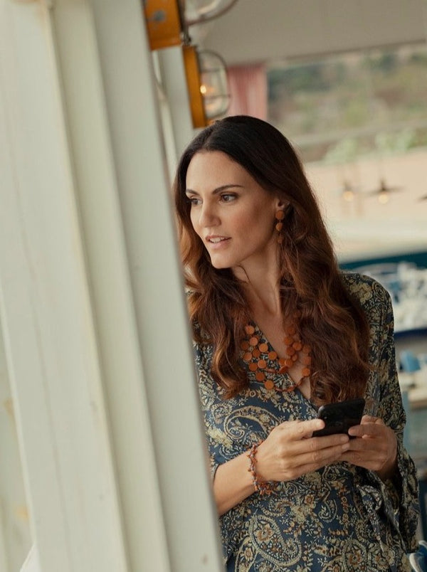 Bracciale legno Anjos - rosa - Bijondo