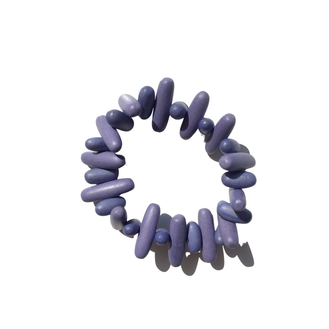 Bracciale legno Bahamas - lilla - Bijondo